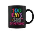 100 Days Of School Reading English Teacher Books Stack Graphic Print Coffee Mug