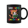 100 Days Smarter Happy Cute Cat Reading A Book Graphic Print Coffee Mug