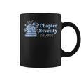 1956 Chapter Seventy 70th Birthday Blue Toile Floral Book Graphic Print Coffee Mug