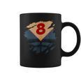 8th Birthday Comic Book Superhero Born In 2017 Graphic Print Coffee Mug