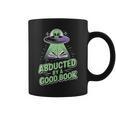Abducted By A Good Book UFO Alien Reading Books Graphic Print Coffee Mug