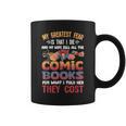 Action Figure Collector Comic Books Graphic Print Coffee Mug Action Figure Collector Comic Books Graphic Print Coffee Mug