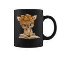 Adorable Fawn Reading Book Lover With Graphic Print Coffee Mug Adorable Fawn Reading Book Lover With Graphic Print Coffee Mug
