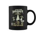 Attack From Uranus Retro Space Alien UFO Comic Book Graphic Print Coffee Mug