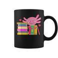 Axolotl Book Reading Librarian English Teacher For Men Women Kids Graphic Print Coffee Mug