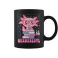 Axolotl Books Readsalotl Reading Bookworm Boys Girls Kids Graphic Print Coffee Mug