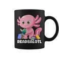Axolotl Reading Book Readsalotl Kawaii Axolotl Book Bookworm Graphic Print Coffee Mug