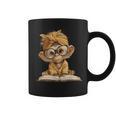 Baby Monkey Open Book Reading Animal Lover Graphic Portrait Graphic Print Coffee Mug Baby Monkey Open Book Reading Animal Lover Graphic Portrait Graphic Print Coffee Mug