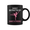Ballerina Ballet Dancer Books Lover Distracted Dance Books Graphic Print Coffee Mug