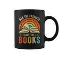 Ban The Fascists Save The Books Book Lover Worm Nerd Graphic Print Coffee Mug