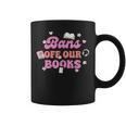 Bans Off Our Books Quote Graphic Print Coffee Mug