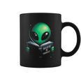 Believe In YourSelf Cute Alien Reading Book Graphic Print Coffee Mug Believe In YourSelf Cute Alien Reading Book Graphic Print Coffee Mug