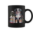 Bernese Mountain Dog Berner Bookworm Flowers Book Reading Graphic Print Coffee Mug Bernese Mountain Dog Berner Bookworm Flowers Book Reading Graphic Print Coffee Mug
