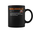 Biblioholic Definition Reading Nerd Book Lovers Geek Graphic Print Coffee Mug