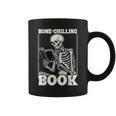 Bone-Chilling Book Skeleton Reading Bookworm Book Lovers Graphic Print Coffee Mug Bone-Chilling Book Skeleton Reading Bookworm Book Lovers Graphic Print Coffee Mug