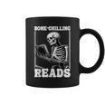 Bone-Chilling-Reads Skeleton Reading Bookworm Book Lovers Graphic Print Coffee Mug Bone-Chilling-Reads Skeleton Reading Bookworm Book Lovers Graphic Print Coffee Mug