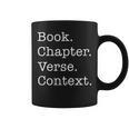 Book Chapter Verse Context Theology Christian Reformed Graphic Print Coffee Mug