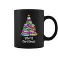 Book Christmas Tree Xmas Lights Librarian Merry Christmas Graphic Print Coffee Mug