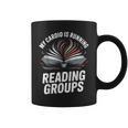 Book Club Fans My Cardio Reading Groups Quote Graphic Print Coffee Mug Book Club Fans My Cardio Reading Groups Quote Graphic Print Coffee Mug
