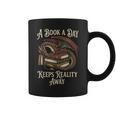 A Book A Day Keeps Reality Away Graphic Print Coffee Mug