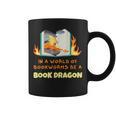 Book Dragon Librarian Book Lovers Graphic Print Coffee Mug