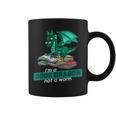 Im A Book Dragon Not A Worm Dragon Graphic Print Coffee Mug