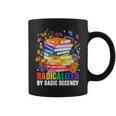 Book Flower Radicalized By Basic Decency Feminist LGBT 2026 Graphic Print Coffee Mug