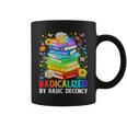 Book Flower Radicalized By Basic Decency Feminist LGBT Graphic Print Coffee Mug