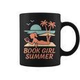 Book Girl Summer Book Reading Retro Sunset Graphic Print Coffee Mug