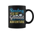 Book Librarian Reading Is The Greatest Adventure Book Lover Graphic Print Coffee Mug