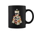 Book Lover Bookworm Librarian Merry Christmas Tree Graphic Print Coffee Mug