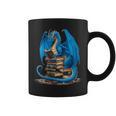 Book Lover Bookworm Reading Books Dragon Graphic Print Coffee Mug