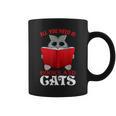 Book Lover Nerd Reading Teacher Bookworm Ladies Cat Graphic Print Coffee Mug