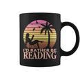 Book Lover Women Girls I'd Rather Be Reading Graphic Print Coffee Mug