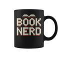 Book Nerd Retro Pixel Reading Librarian Aesthetic Graphic Print Coffee Mug