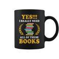 Book Reading Books Library Reading Rat Bookworm Graphic Print Coffee Mug