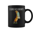 Book Reading Giraffe I Love My Library Graphic Print Coffee Mug