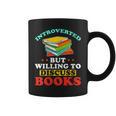 Book Reading Introverted But Willing To Discuss Books Graphic Print Coffee Mug
