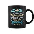 Book Reading Lover Quote I Would Be Social Reader Graphic Print Coffee Mug