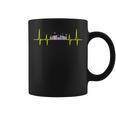 Book Shelf Heartbeat Graphic Print Coffee Mug