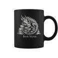 Book Wyrm Fantasy Creature Reading Mythical Art Graphic Print Coffee Mug