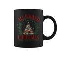All Booked For Christmas Holly Xmas Jolly Book Club Teacher Graphic Print Coffee Mug