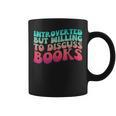Bookish Reading Love Introverted But Willing To Discuss Book Graphic Print Coffee Mug Bookish Reading Love Introverted But Willing To Discuss Book Graphic Print Coffee Mug