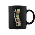 Books Are My Anatomy Spine Backbone Bookworm Reading Graphic Print Coffee Mug