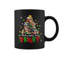 Books Make You Bright Christmas Librarian Book Lover Graphic Print Coffee Mug