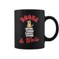 Books And Cats Book Lovers Cat Lovers Teacher Writer Graphic Print Coffee Mug