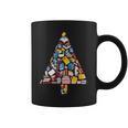 Books Christmas Tree Reading Club Librarian Library Xmas Graphic Print Coffee Mug