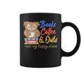 Books Coffee & Owls Are My Happy Place Book Lovers Graphic Print Coffee Mug Books Coffee & Owls Are My Happy Place Book Lovers Graphic Print Coffee Mug