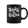 Books And Coffee Retro Reading Quote Graphic Print Coffee Mug