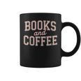 Books And Coffee Vintage Reading Lover Typography Graphic Print Coffee Mug